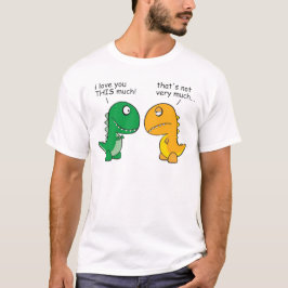 Camiseta engraçado-T-Rex-pequeno-braço-desenhos animados