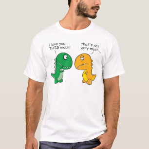 Camiseta engraçado-T-Rex-pequeno-braço-desenhos animados