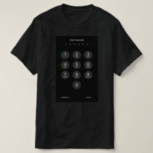 Camiseta Engraçado T-Shirt Digite a tela do iPhone da senh