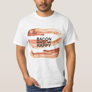 Camiseta Engraçado! T-shirt do amante do bacon por mini