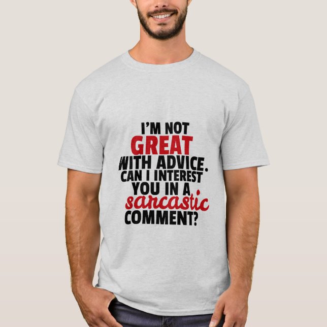Camiseta Engraçado T-shirt Testemunha Sarcástica Comentário (Frente)