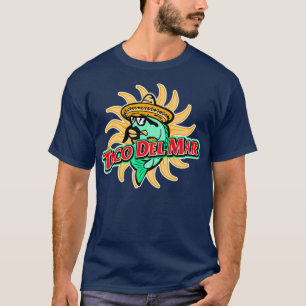 Camiseta Engraçado Taco del Mar Design