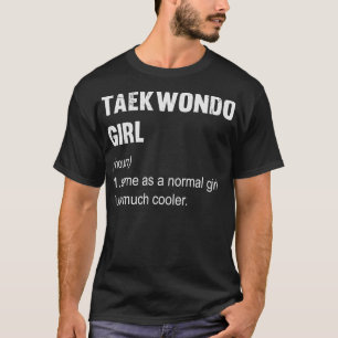 Camiseta Engraçado Taekwondo Girl Definition Engraçado Arte