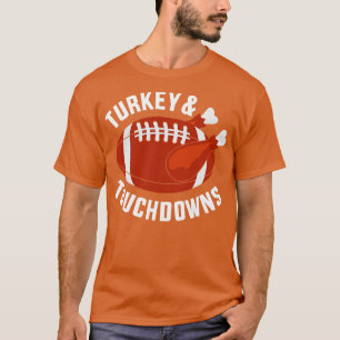 Camiseta Engraçado tartaruga e touchdowns