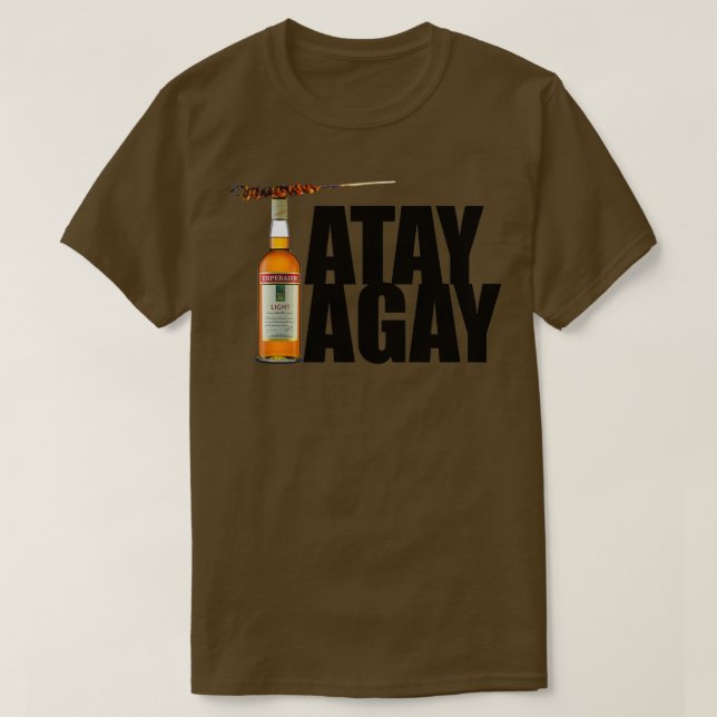 Camiseta Engraçado Tatay Tagay Design 1 (Frente do Design)