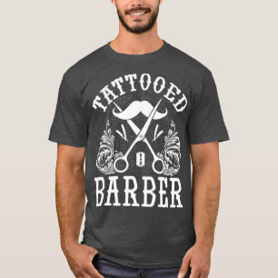 Camiseta Engraçado Tatuado Barber