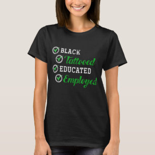 Camiseta Engraçado Tatuador Africano-Americano Presente par