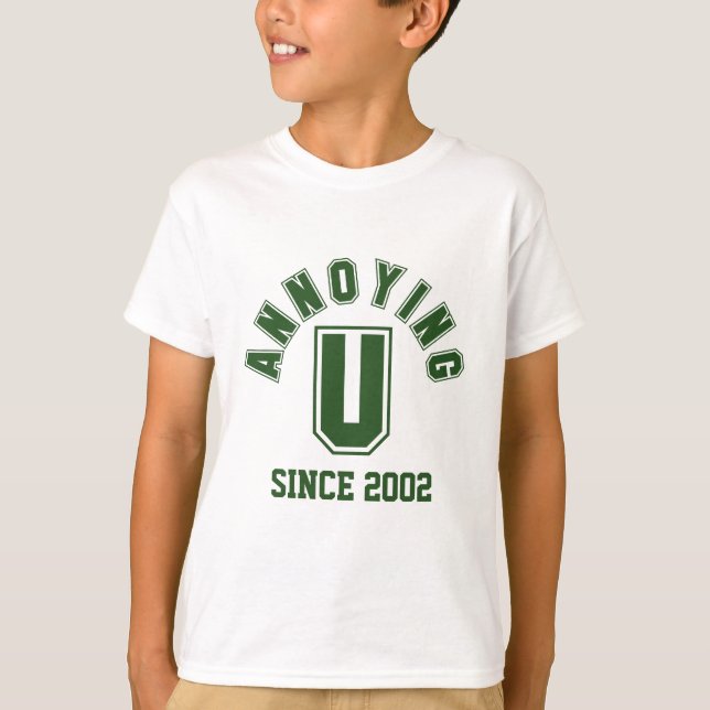 Camiseta Engraçado Te Engraçado, Garoto, Verde (Frente)