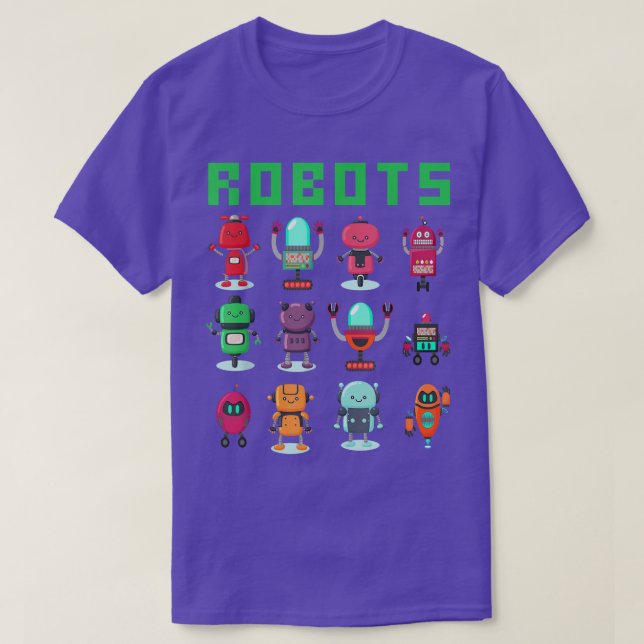 Camiseta Engraçado Tecnologia Smart Robot Crianças Toddler  (Frente do Design)