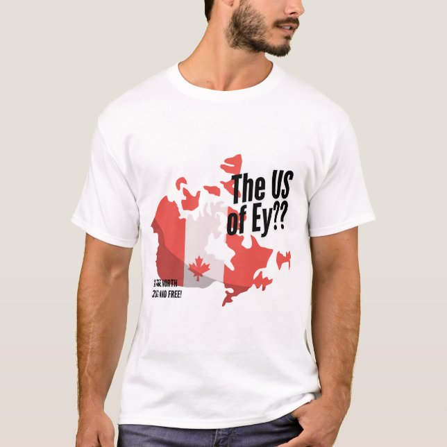 Camiseta Engraçado Tee Orgulho Canadiano. Protesto de Mapa  (Frente)