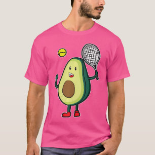 Camiseta Engraçado Tênis Avocado Para O Jogador De Tênis Av
