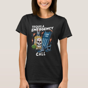 Camiseta Engraçado Tequila Emergência Chamada Juan Graphic