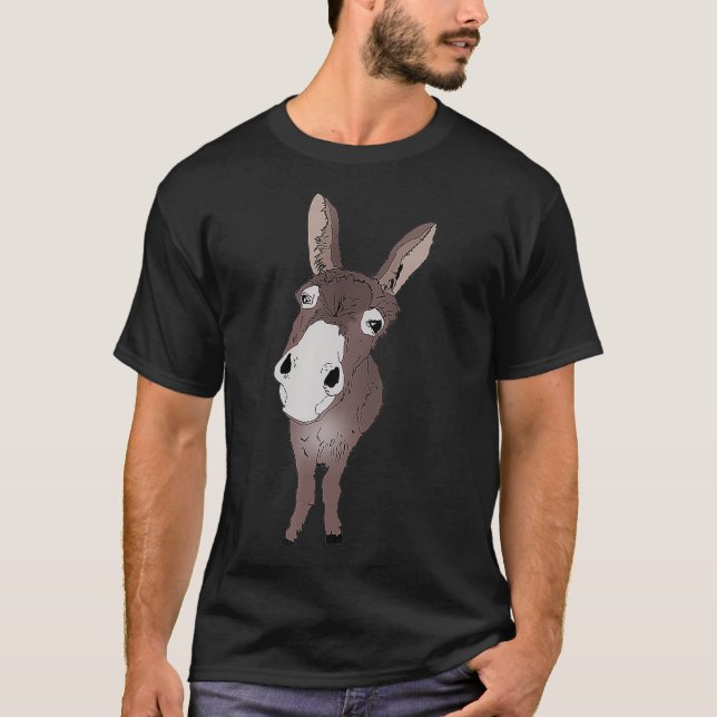 Camiseta Engraçado ter a ideia do Donkey Gift para os Donke (Frente)
