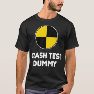Camiseta Engraçado Teste de Crash Traje de Halloween