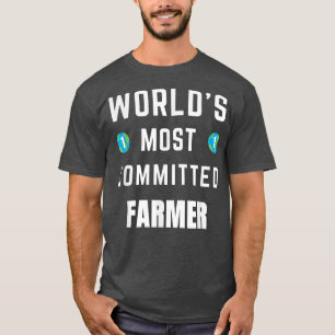 Camiseta Engraçado Tet Dizendo Sho Farmador Mais Empenhado 