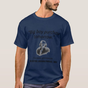 Camiseta Engraçado Thomas Jefferson, professor de História