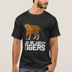 Camiseta Engraçado Tiger Art Para Homens Meninas Bengal Ti