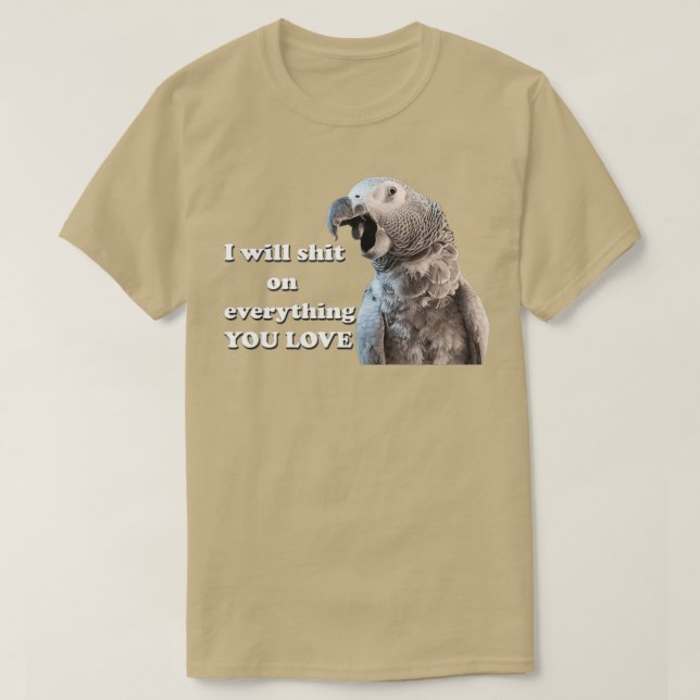 Camiseta Engraçado TiktokParrot (Frente do Design)