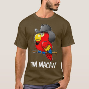 Camiseta Engraçado Tim Macaw Country Parrot Bird Premium