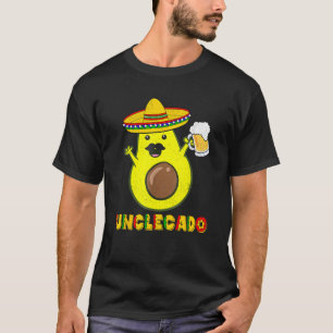 Camiseta Engraçado Tio Vegan Guacamole Unclecado Somb