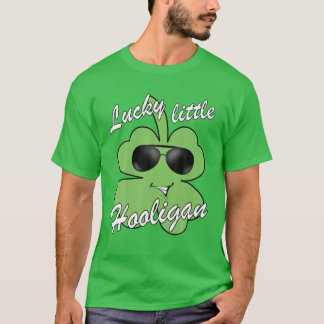 Camiseta Engraçado Toddler Kid Lucky Shamrock Pequenas Ruas