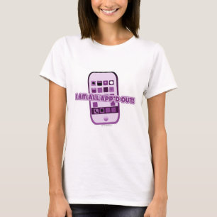 Camiseta Engraçado, Todos Aplicados A Cartoon De Celulares