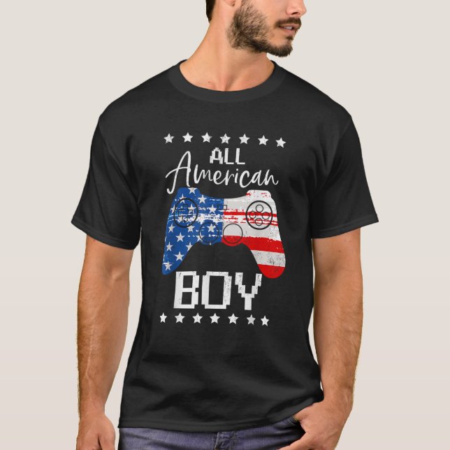 Camiseta Engraçado, todos os americanos 4 de julho Jogo de  (Frente)