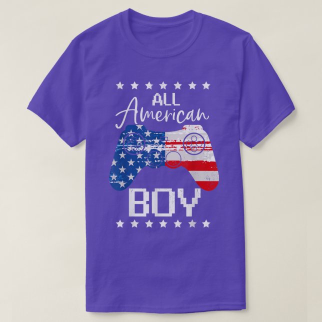Camiseta Engraçado, todos os americanos 4 de julho Jogo do  (Frente do Design)