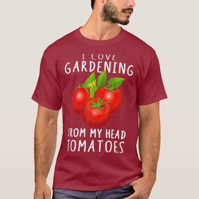 Camiseta Engraçado Tomates Gardening Planta Novelty Present (Frente)