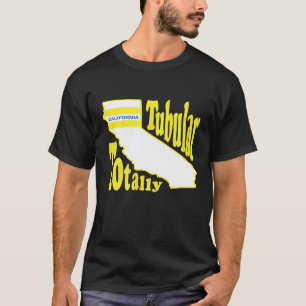 Camiseta Engraçado Totalmente Tubular Pica Retro Tubo da Ca