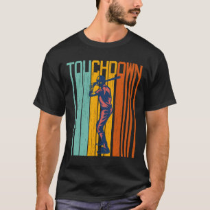 Camiseta Engraçado Touchdown Baseball Shirt Misturado S