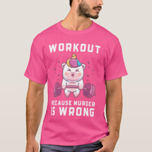 Camiseta Engraçado Trabalho de Levantamento de Peso do Unic