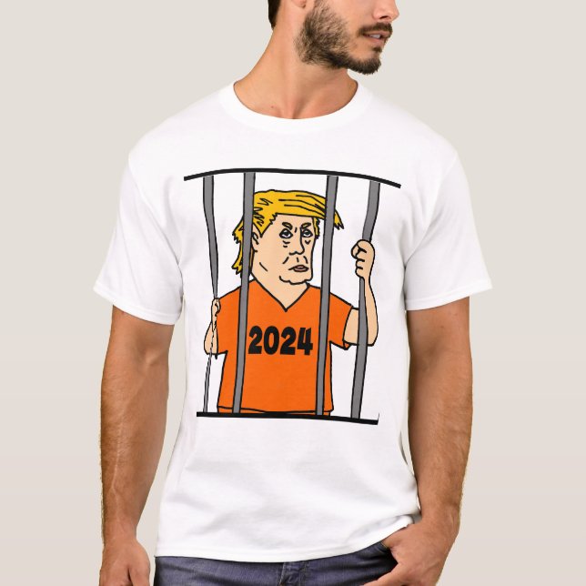 Camiseta Engraçado trave na prisão contra política anti-cal (Frente)