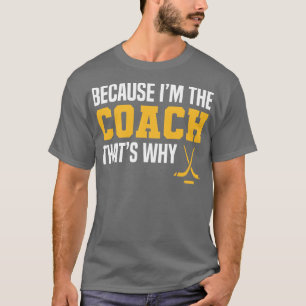 Camiseta Engraçado Treinador De Hóquei No Gelo Faz Citações