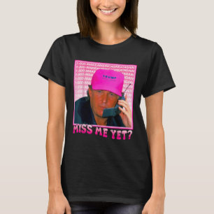 Camiseta Engraçado Tremor Rosa Sente Minha Falta, Trump 202