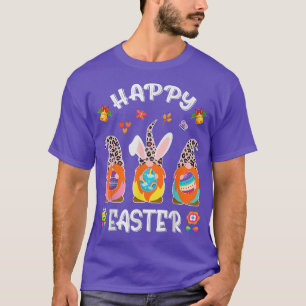 Camiseta Engraçado, três gnomos coelhinhos segurando ovo Fe