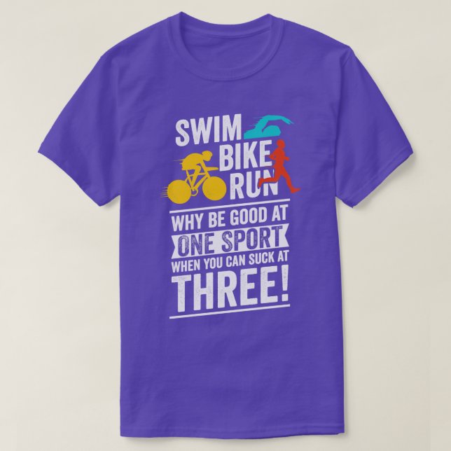 Camiseta Engraçado Triathlon Triathlete Gift (Frente do Design)