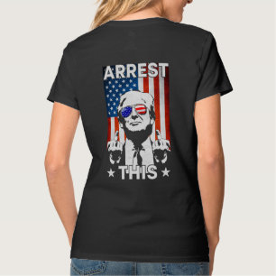 Camiseta Engraçado Trump 2024 Prende Esta Bandeira American