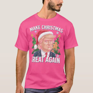 Camiseta Engraçado Trump 2024 Torne o Excelente de Natal no