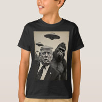 Engraçado Trump Bigfoot Selfie Com Alienígena Estr