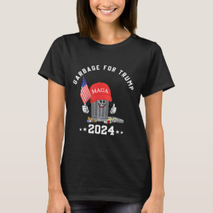 Camiseta Engraçado Trump Mega Garbage Can Personagem de des