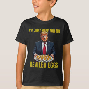 Camiseta Engraçado Trump No Dia De Ação De Graças Estou Aqu