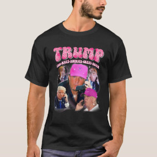 Camiseta Engraçado Trump Rosa Mentira Mim Ainda Trump 2024