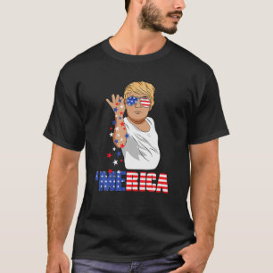 Camiseta Engraçado Trump Salgado Merica Liberdade 4 De Julh