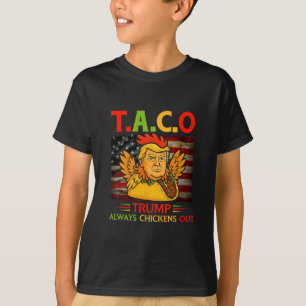 Camiseta Engraçado Trump Taco Trump Sempre Desiste 4