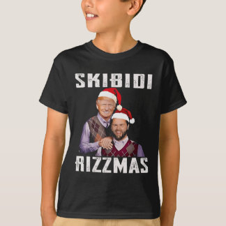 Camiseta Engraçado Trump Vance Skibidi Rizzmas Faz Natal G