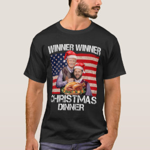 Camiseta Engraçado Trump Vance Vencedor do Janto de Natal S