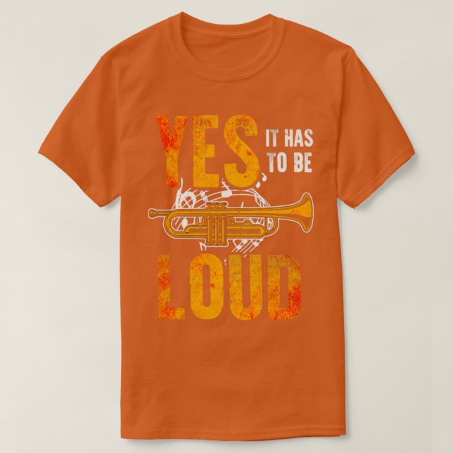 Camiseta Engraçado Trumpet (Frente do Design)