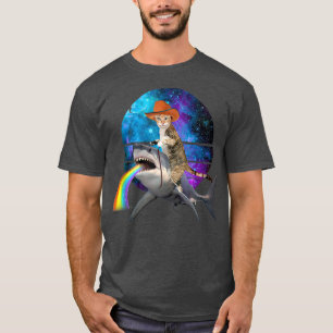 Camiseta Engraçado Tubarão Andando Enrolando O Espaço Da Ga
