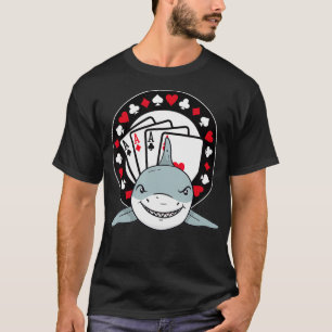 Camiseta Engraçado Tubarão-de-Tubarão-doce Holdem Lucky